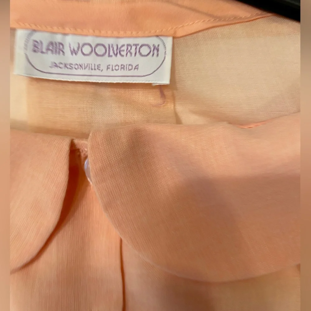 Blair Woolverton Vintage‎ 2 piece skirt and shirt Pastel Cotton Size 12
